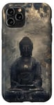 Coque pour iPhone 11 Pro Bouddha abstrait - Fleur de lotus - Bouddhisme spirituel bouddhiste