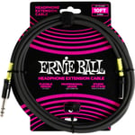 Ernie Ball 6422 Headphone Ext. Cable 3m, 3.5 mm hunn - 6.3 mm hann