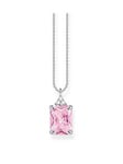 Thomas Sabo Pink Stone Pendant Necklace, Pink, Women