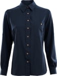Aclima LeisureWool Woven Wool Shirt Woman Navy Blazer XS, Navy Blazer