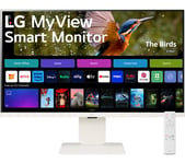 32"-38" LG 32SR83U-W.AEK 31.5" Smart 4K Ultra HD IPS TV with Amazon Alexa - White, White