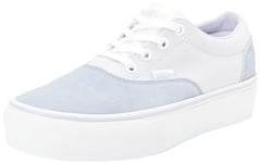 Vans Women's Doheny Sneaker, Color Block Light Blue/Multi, 7.5 UK