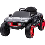 Buggy électrique enfant - voiture électrique enfant - rs q e-tron Duna - 12V, v. max. 5Km/h - télécommande, effets - rouge noir