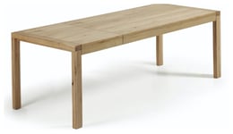 Briva, Spisebord med udtræk, moderne, nordisk by Kave Home (H: 77 cm. B: 200 cm. L: 100 cm., Natur)