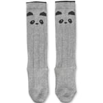 Liewood Sofia knee socks 2pk – panda grey melange - 19-21
