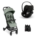 ABC DESIGN Buggy Ping 3 Travel pine inkl. adapter och Cybex Cloud G bilbarnstol i-Size Magic Black