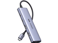 HUB USB C – HDMI / 2x USB C / 2x USB A Ugreen CM500 - pilka