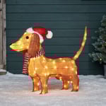 Julbelyst Dachshund Wiener Dog Dekoration