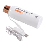 (Gold)1Pc 300ml Bottle Shape USB Ultrasonic Cool Mist Humidifier Air Purifier UK