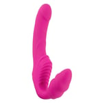 You2Toys Vibrating Pink Silicone Remote Control Waterproof Strapless Strap On