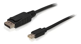 Cable Mini Displayport 1.2 male to Displayport male, black