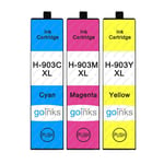 3 C/M/Y Ink Cartridges for HP Officejet 6950 & Pro 6960, 6970, 6975 All-Ink-One