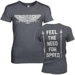 Hybris Top Gun Maverick - Need For Speed Girly Tee (Navy,M)