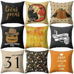 Witch Pumpkin Ghost Print Sofa Pillow Cushion Cover New Decor E