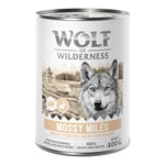Wolf of Wilderness Adult “Expedition” 6 x 400 g - Mossy Miles - Fjäderfä & kanin
