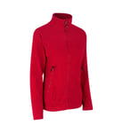 ID Zip-n-Mix mikrofleece cardigan for kvinner 0807, rød, størrelse XL