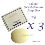 Elemis Revitalise-Me Soap Bar 30g x 3 Travel Size Soap Bar NEW