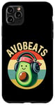 iPhone 11 Pro Max Dj Avocado With Headphones For Men Boys Women Kids Case