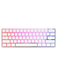 Ducky One 2 Mini 2020 Pure White - Cherry Black RGB - ND - Gaming Keyboard - Utan numpad - Nordisk - Vit