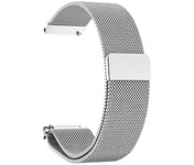 System-S Bracelet milanais en métal pour montre connectée Samsung Galaxy Watch 4 Gris 20 mm