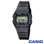 Casio Class Digital Watch with Resin Strap in Black -Water Splush F91