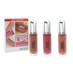 Revlon Lipstick Gift Set 3 Ultra Matte Lip Colour Pink Nude Brown Romantic Lips