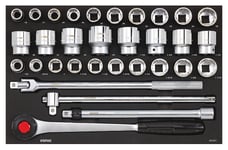 Sonic Socket Set 34quot Metrish och SAE 32 Piece