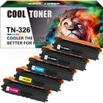 5 Toner Cartridge fits for Brother TN326 HL-L8250CDN MFC-L8650CDW DCP-8450CDW
