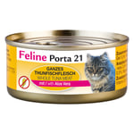 Feline Porta 21 -säästöpakkaus 48 x 156 g - tonnikala & aloe (viljaton)