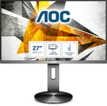 AOC Écran I2790PQU/BT 68 cm (27 pouces) (FHD, VGA, HDMI, 4 ms, DisplayPort, hub USB, 1920x1080 p) [Classe énergétique A+++ - G] noir