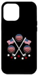 Coque pour iPhone 14 Pro Max Golfeur drapeau américain joueur de balle de golf Patriot 4 juillet
