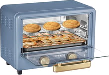 Belaco Retro look Mini 10L Toaster Oven Cooking Baking Tabletop 750w Portable 