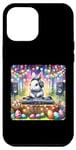 Coque pour iPhone 13 Pro Max Lapin de Pâques DJ à la fête du printemps. Platines de fête