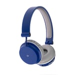 KitSound Metro Wireless On-Ear Bluetooth Headphone for Smartphone and Tablet - Blue