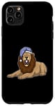 Coque pour iPhone 11 Pro Max Lion Dormir Bonnet de nuit