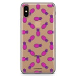 iPhone Xs Max Fashion Skal - Rosa Ananas