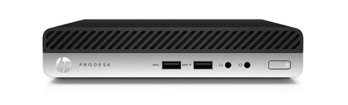 upcycle it HP ProDesk 400 G4 (Refurbished) Grade A Mini PC Intel® Core™ i5 i5-8500T 8 GB DDR4-SDRAM 256 GB SSD Windows 10 Pro Sort, Sølv