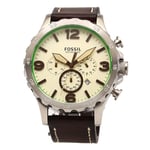 Fossil Klockarmband JR1496 Läder Brun 24mm