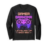 Gamer Grandma Granny leveling up since 19665 Videos games Long Sleeve T-Shirt