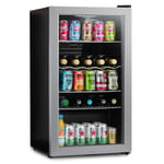 Subcold Super 85 LED Silver | Under Counter Drinks Fridge | Wine & Beer Fridge