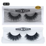 Skonhed False Eyelashes 3d Mink Hair Extension Tools Sd-09