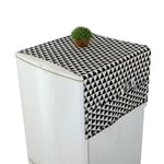 55x130cm Kodin pyykinpesukoneen pölysuoja Keittiön jääkaapin pölytiivis kansi (musta kolmio) 