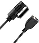 Aux Cable Compatible for Mercedes Benz MDI MMI Audio MP3 Music Interface Adapter for E SL CLA S GLA CLS Class W203 W212 GLK350 ML350 W211 E350 GL450