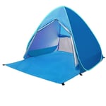shunlidas 3-4 People Wild Sleeping Tent Sunscreen Uv50 Outdoor Beach Camping Tent Folding Automatic Speed Open Tent