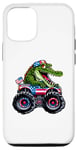 Coque pour iPhone 12/12 Pro Crocodile 4 juillet Monster Truck American