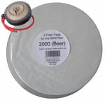 Filter Pads 2000 Beer 2x Pack for the Better Brew MK4 Wine Filter Homebrew