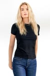 Bread & Boxers - Topp Crew-Neck Slim - Svart