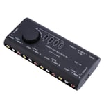 4 in 1 Out AV RCA Switch Box Audio Video Signal Switcher Audio Video RCA Jack/S-Video for Set-top Box,DVD,VCD,TV,VCR Station Selector,Satellite TV,Cameras