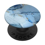 PopSockets Beautiful Sky Blue Natural-Marble PopSockets PopGrip: Swappable Grip for Phones & Tablets