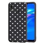 Yoedge Xiaomi Redmi Note 9s Case, Black Silicone with Personalised Print Heart Patterned Protective Cover Ultra Slim Shockproof TPU Gel Phone Cases for Xiaomi Redmi Note 9 Pro Max / 9 Pro / 9s, 13